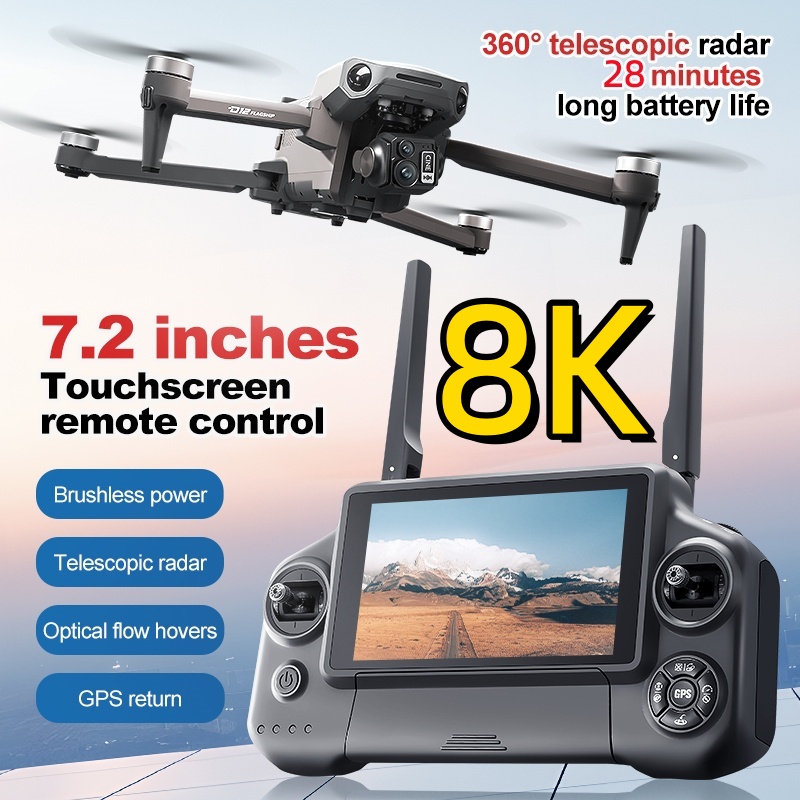 8K 3 Axis Gimbal Brushless 7.2 - đánh giá và giá Drone Gps Module