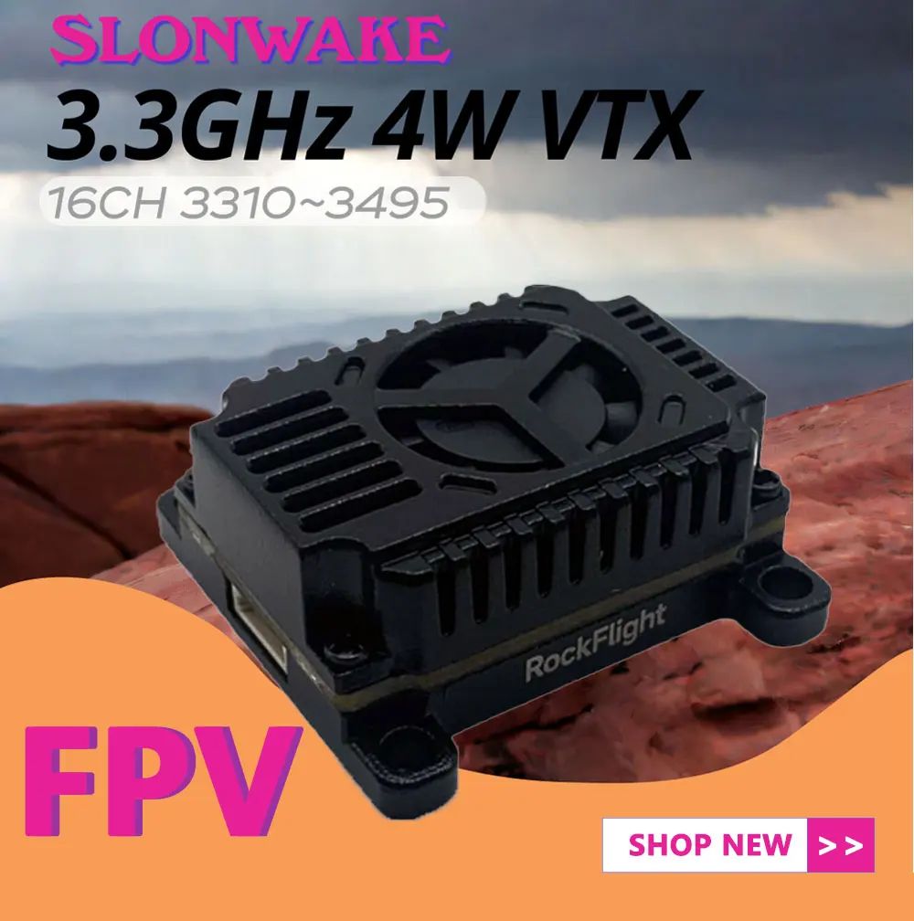 SLONWAKE FPV 3.3G 16CH 4000mW  - đánh giá và giá Drone Frame