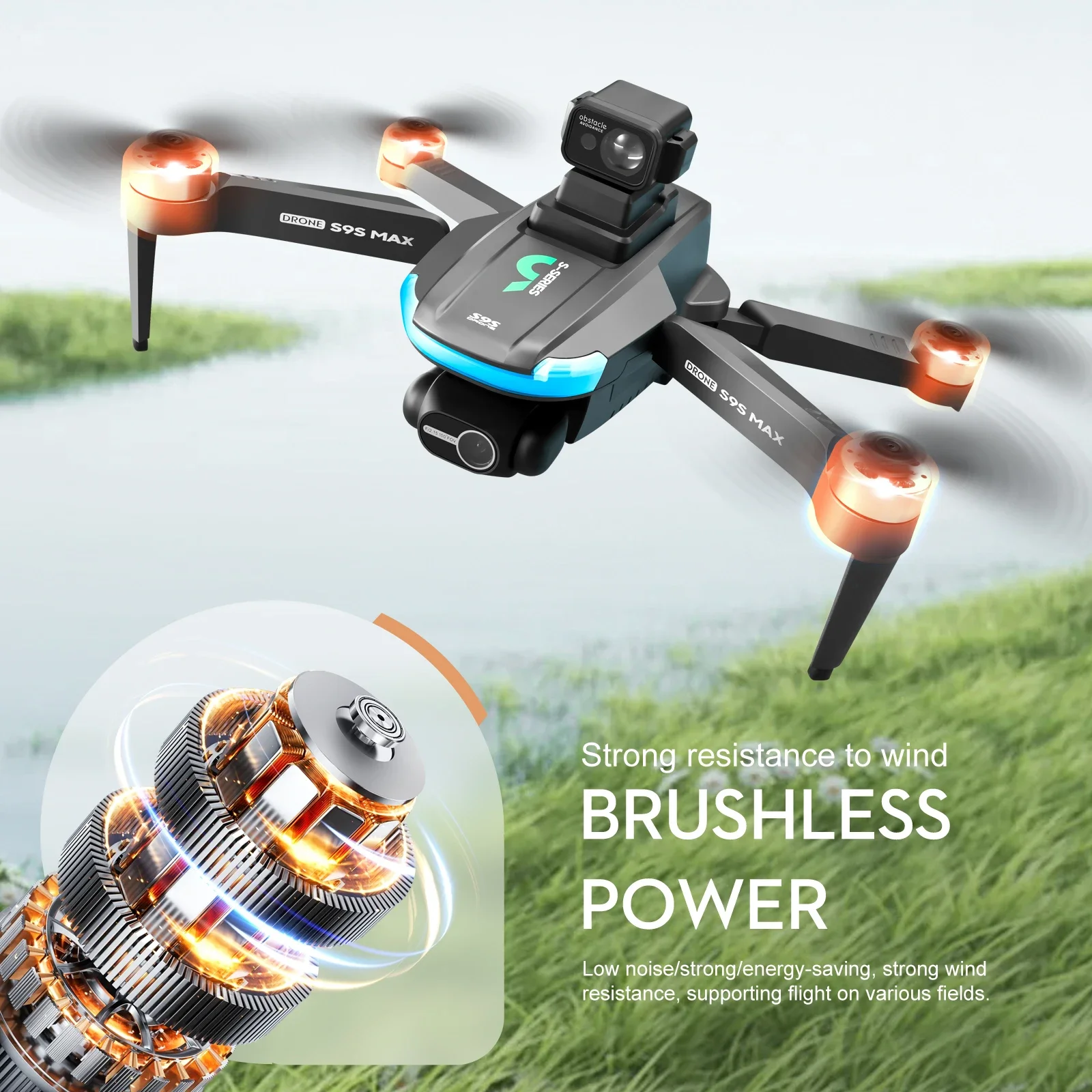 NEW S9S MAX MINI Drone 4K 2-Ax - đánh giá và giá Drone Gps Module