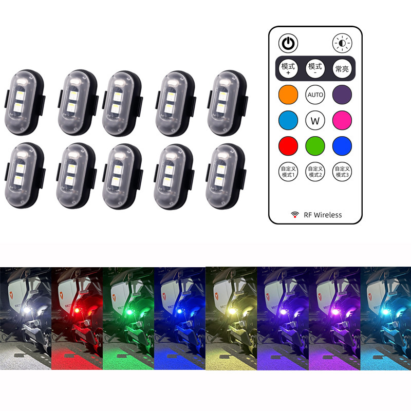 10x 4x 8Colors Wireless LED Dr - đánh giá và giá Drone Led Light