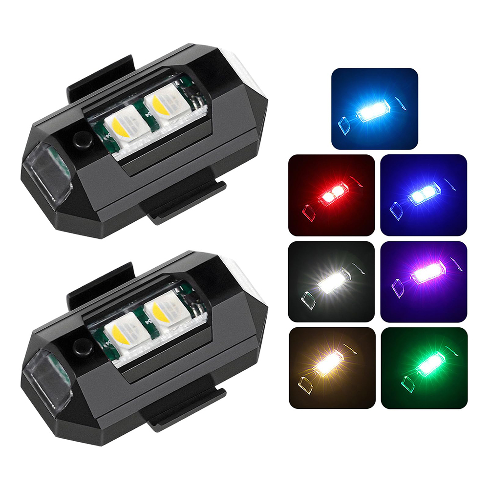 2PCS Mini LED Strobe Lights De - đánh giá và giá Drone Led Light