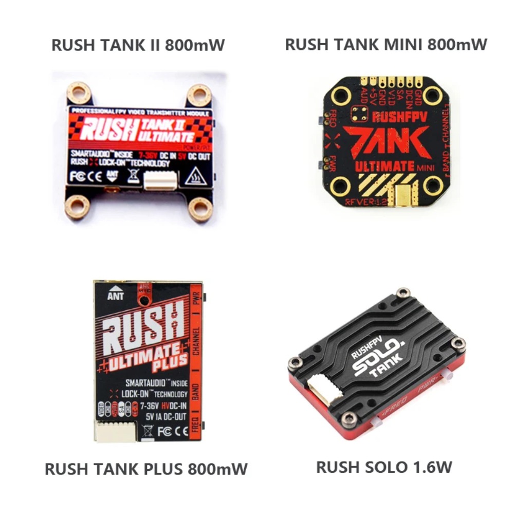 RUSH TANK Ultimate II/Mini/PLU - đánh giá và giá Drone Frame