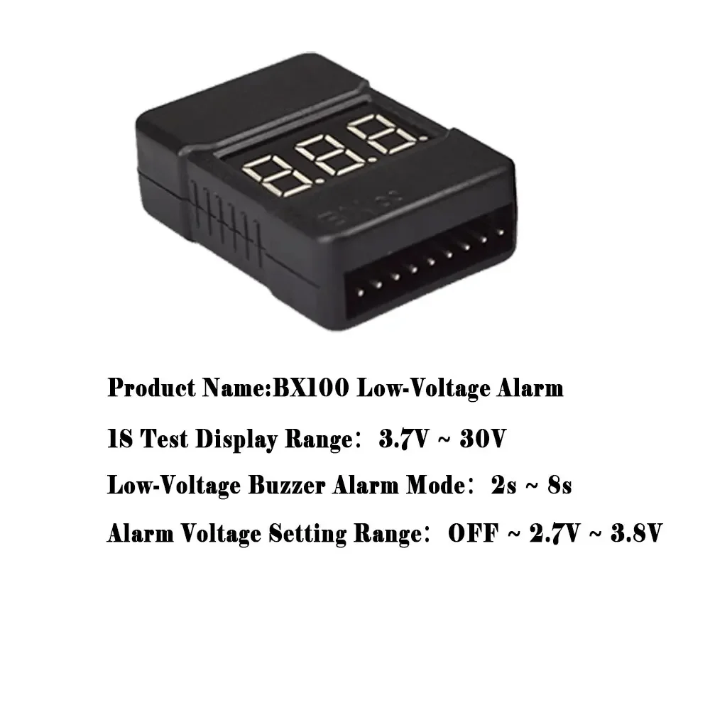 BX100 1-8S Lipo Battery Voltag - đánh giá và giá Drone Buzzer