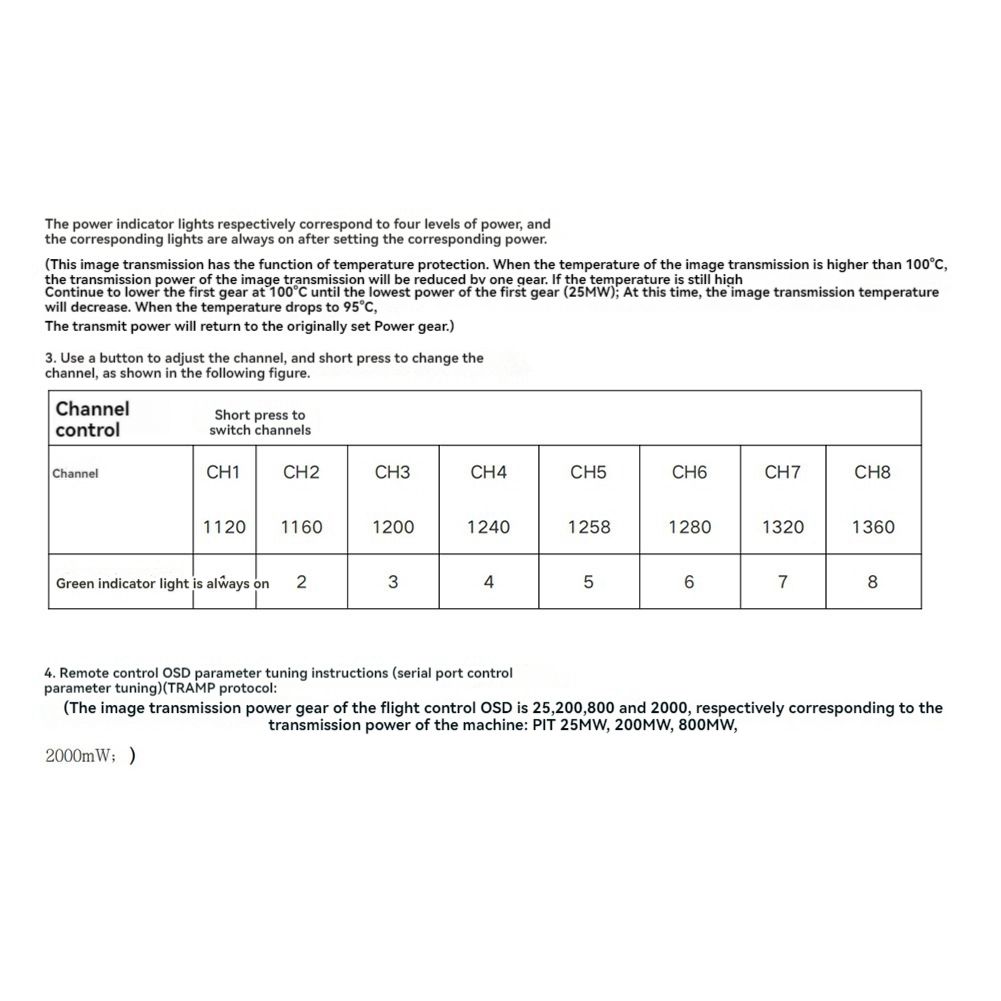 AS96-1.2G 2W VTX 8CH 2000Mw FP - đánh giá và giá Drone Transmitter
