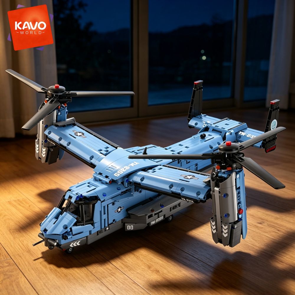 KAVOWORLD 1486PCS V-22 Osprey  - đánh giá và giá Jjrc Drone X12