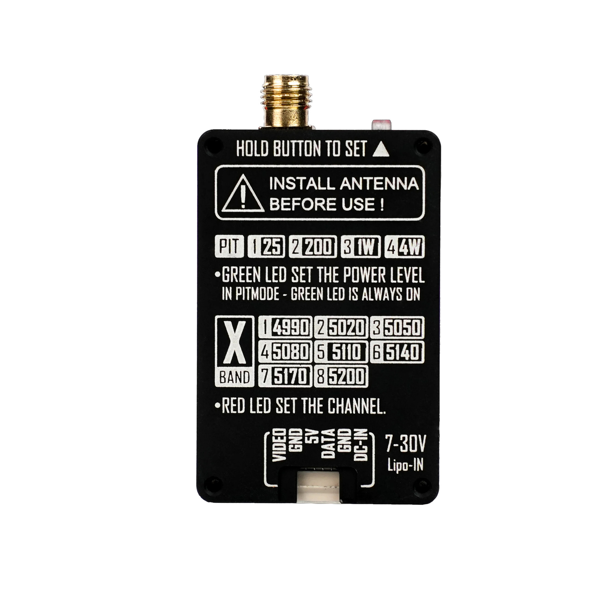 VTX RUSHFPV 4.9G 4W Video Tran - đánh giá và giá Drone Antenna